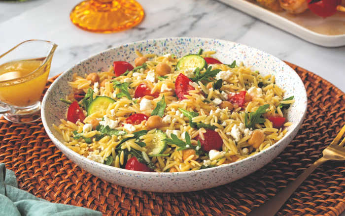 Cool orzo salad - great for summer