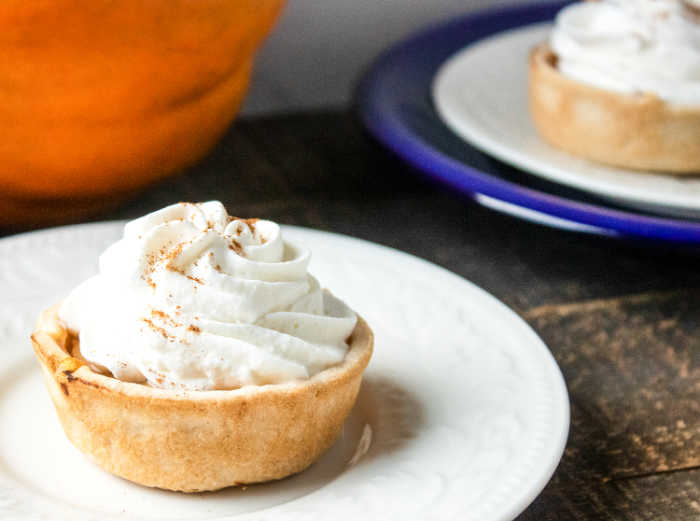 personal pumpkin pie recipe you make in a muffin tin