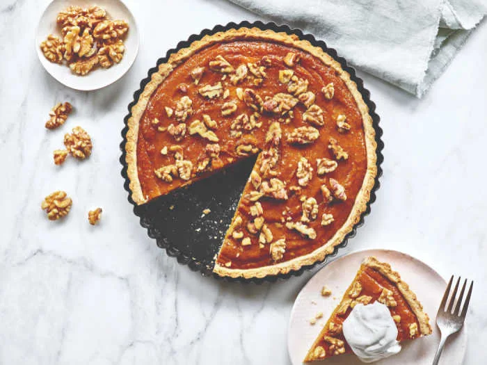 Image for Walnut Pumpkin Cream Cheese Tart