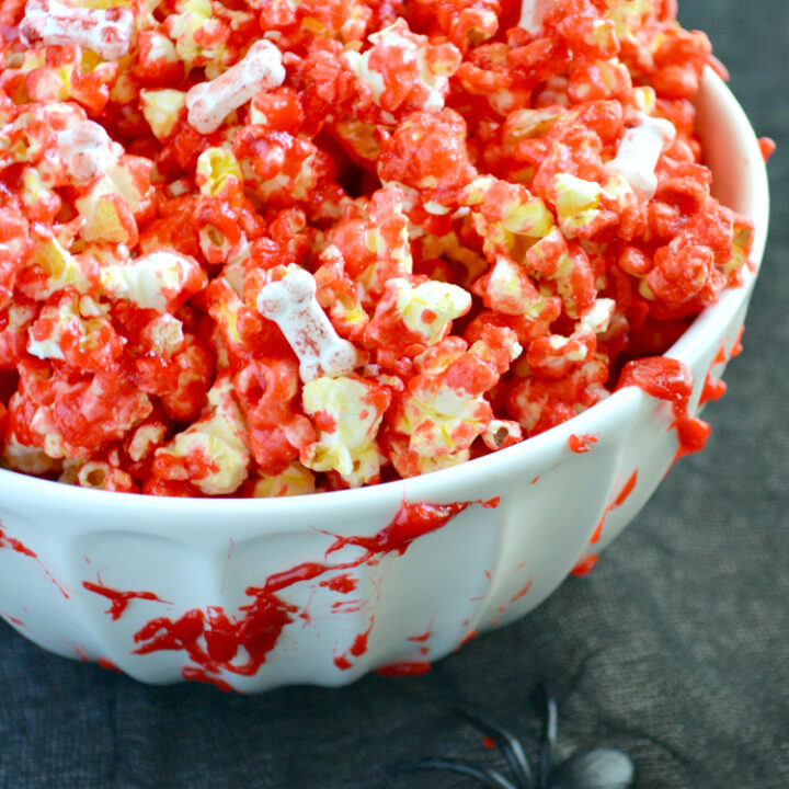 Image for Bloody Popcorn with Bones for Halloween