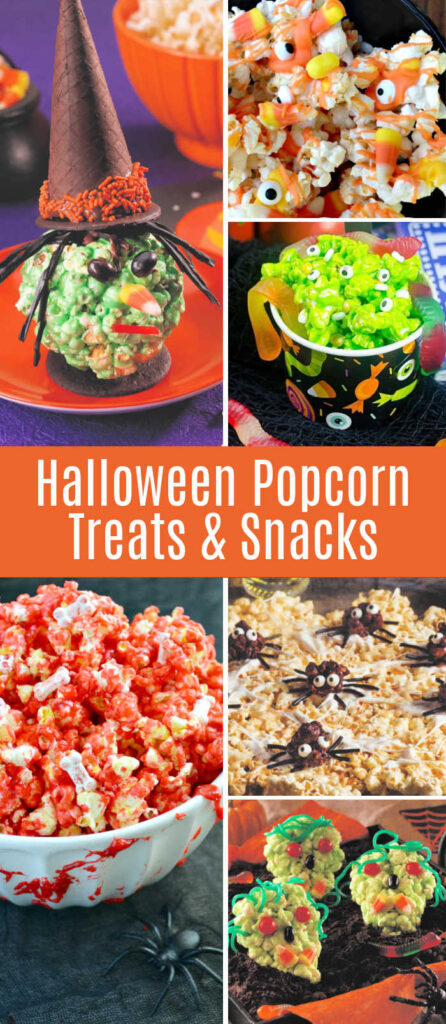 Halloween Popcorn Treats and Snacks