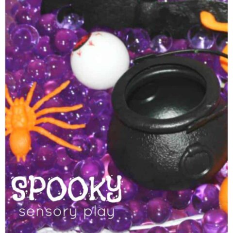Image for Water Beads Halloween Sensory Bin Play for Kids