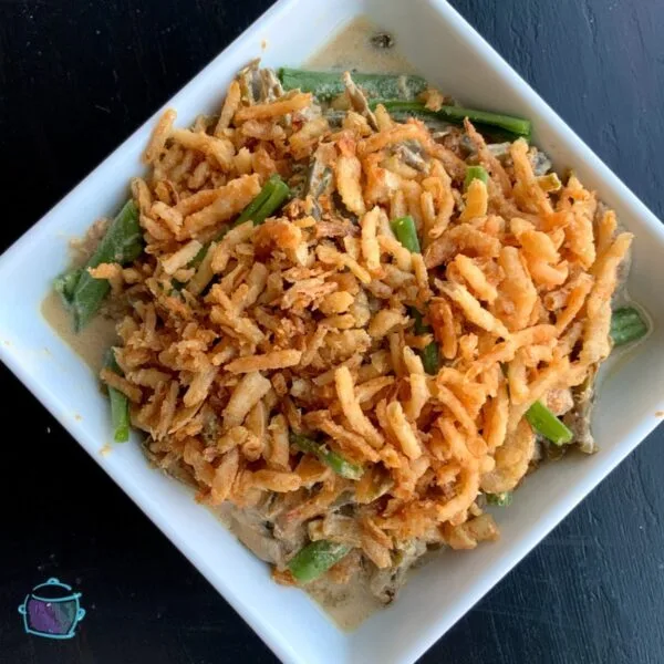Image for Lazy Slow Cooker Green Bean Casserole {without condensed soup)