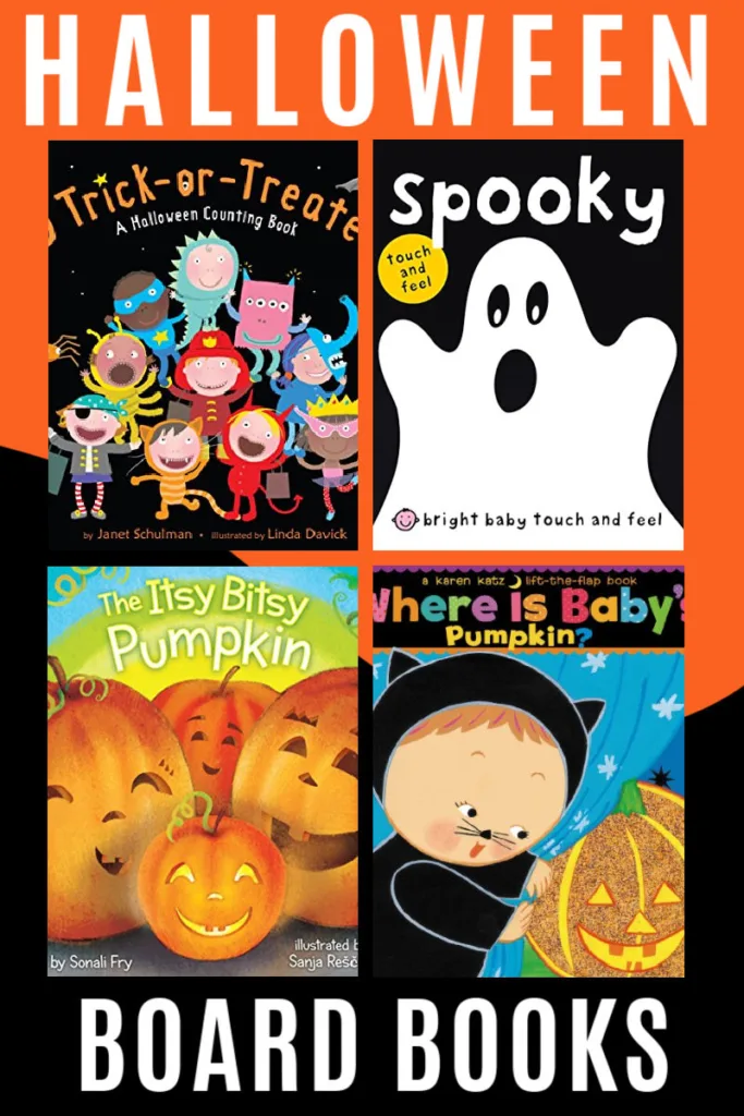 Halloween Board Books make seasonal reading fun for little ones with playful stories, friendly characters, pumpkins, costumes and festive adventures.