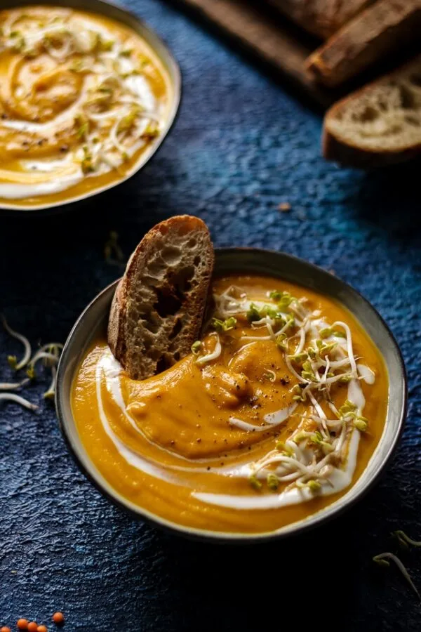 Image for Creamy Vegan Sweet Potato Lentil Soup