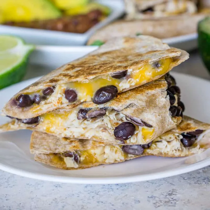 Image for Leftover Turkey Quesadillas with Black Beans