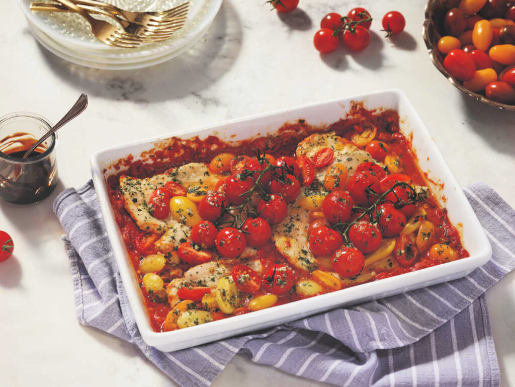 Take all the flavors you love of bruschetta and turn them into a delicious and healthy fresh tomato Bruschetta Chicken dish your family will devour.