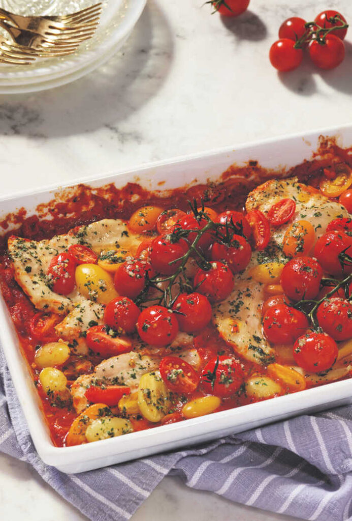 Take all the flavors you love of bruschetta and turn them into a delicious and healthy fresh tomato Bruschetta Chicken dish your family will devour.