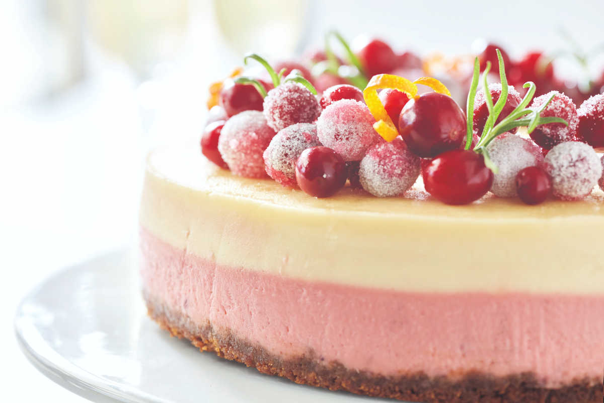 Creamy Cranberry Cheesecake