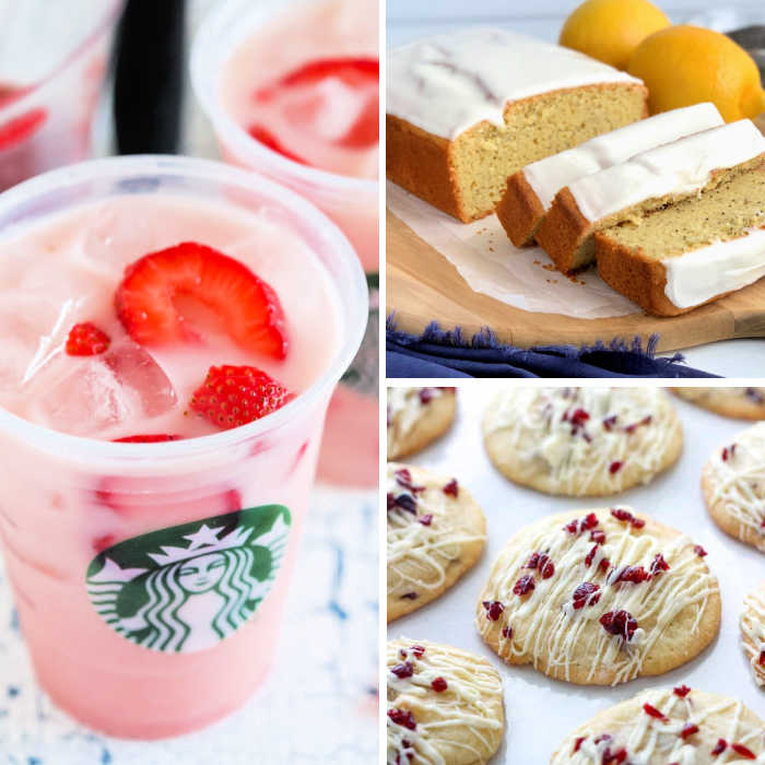 copycat starbucks recipes - including food and drinks - collage