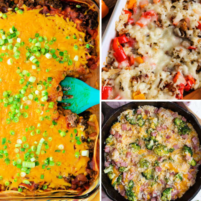 Weekday Casserole Recipes Collage