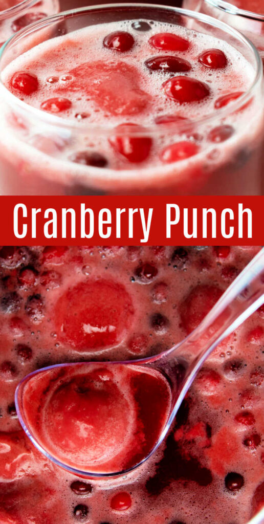 Holiday Cranberry Punch - Cranberry Raspberry Vanilla Punch
