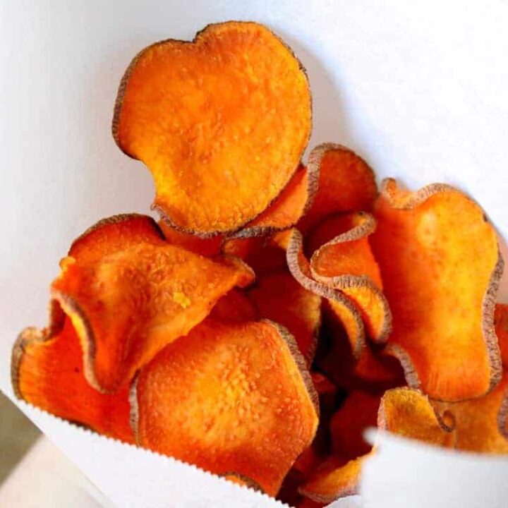 Image for Oven Baked Sweet Potato Chips (Crisps)