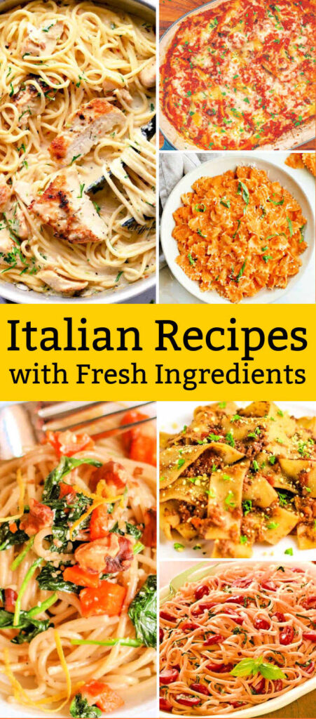 Cool, crisp days call for comfort foods, like the classic flavors of traditional Italian cooking like these Italian Pasta Recipes using only fresh ingredients. 