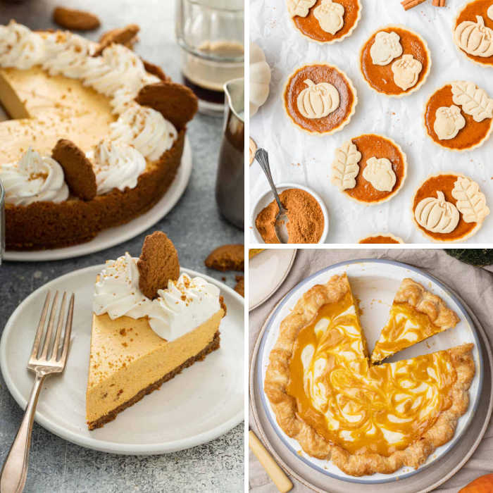 pumpkin pie recipes collage
