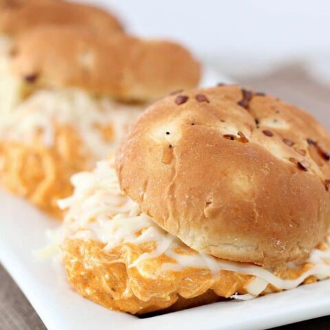 Image for Easy Slow Cooker Buffalo Chicken Sliders