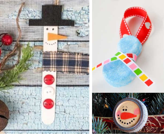 Snowman Ornaments for Kids to Make
