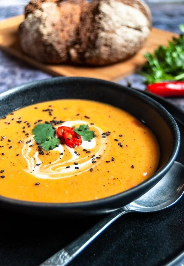 Image for Spicy Sweet Potato and Lentil Soup