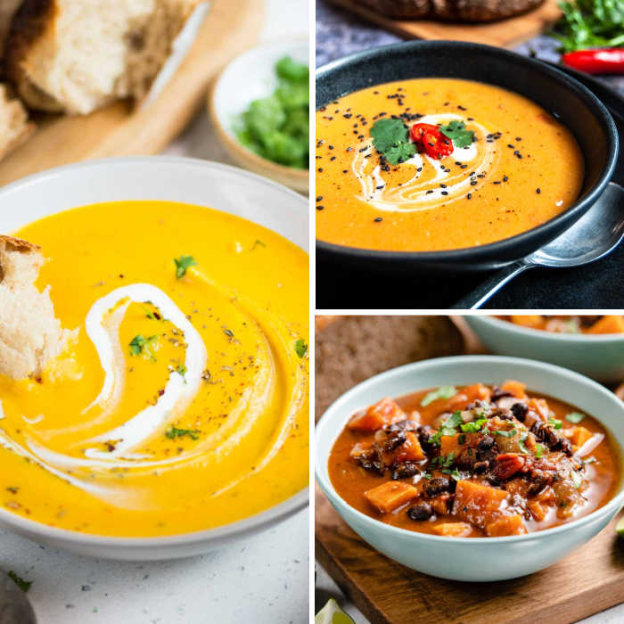 Delicious soup recipes featuring sweet potatoes