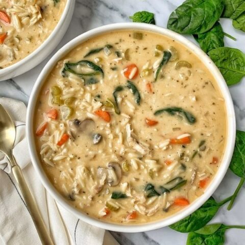 Image for One Pot Creamy Turkey Orzo Soup