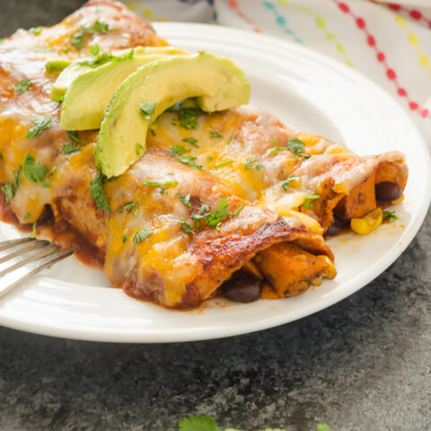 Image for Sweet Potato, Black Bean and Corn Enchiladas