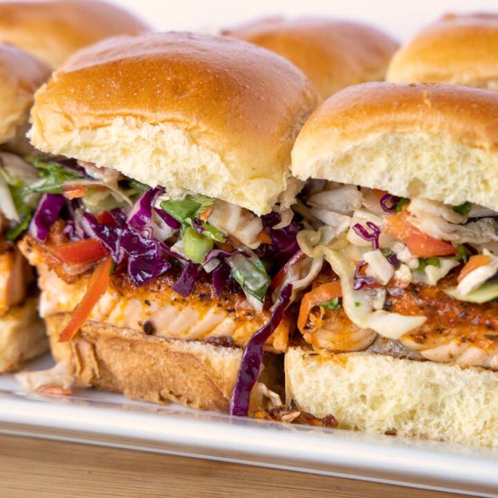 Image for Blackened Salmon Sliders