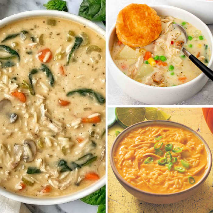 turkey soup recipes collage