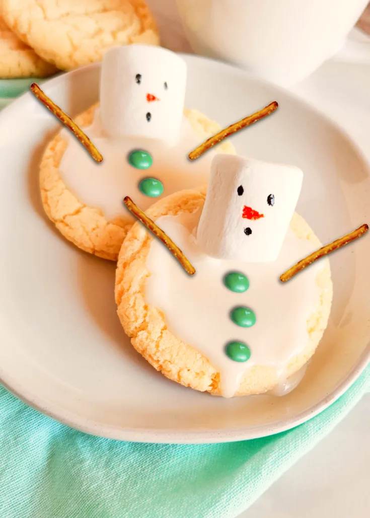 Image for EASY Melted Snowman Cookies Recipe