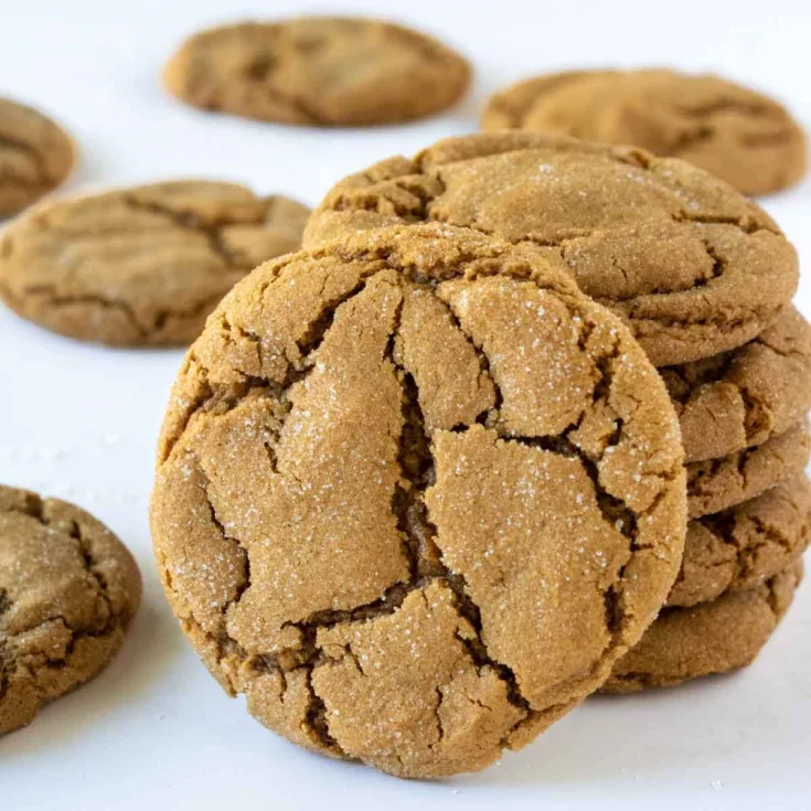 Image for Soft and Chewy Ginger Molasses Crinkle Cookies