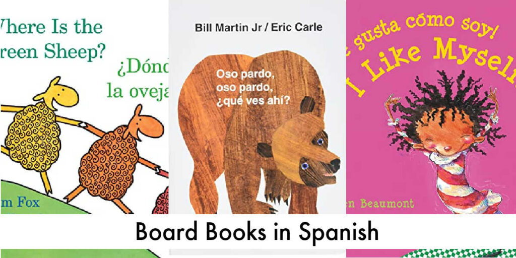 Increase your child's vocabulary by associating words in both Spanish and English with these Board Books in Spanish.