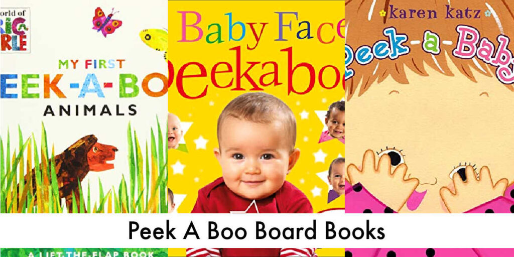 Peek a boo I see you! These Peek A Boo Board Books books bring the fun and learning elements of the game to story time.