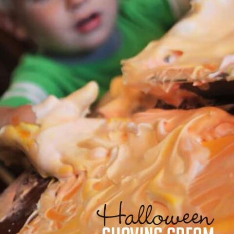 Image for Easy Halloween Shaving Cream Sensory Activity