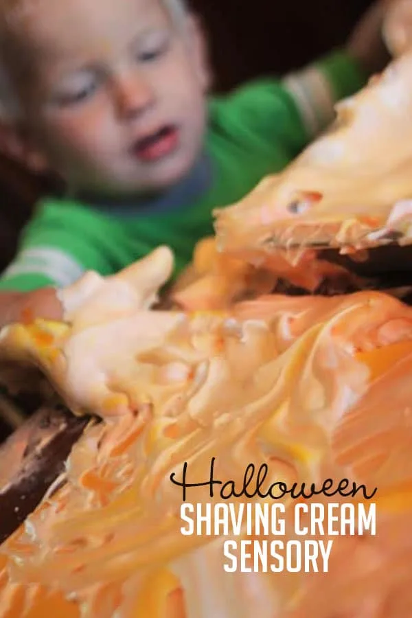 Image for Easy Halloween Shaving Cream Sensory Activity