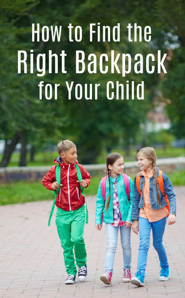 School Bag Tips - how to find the right backpack for your child