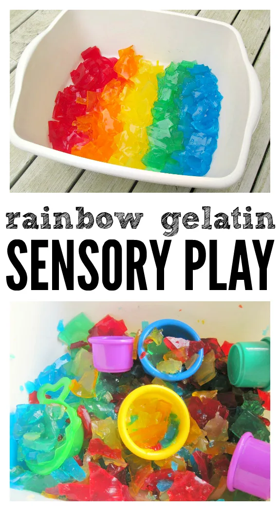 Image for Rainbow Gelatin Sensory Tub