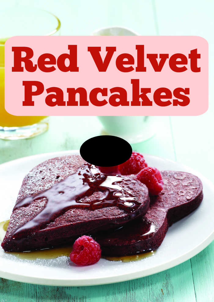 Show your affection with a plate of these colorful Cocoa-Kissed Red Velvet Pancakes featuring rich 100 percent cocoa, buttermilk and fresh berries. 
Heart-shaped cookie cutters lend a special touch to these fluffy, flavorful pancakes.