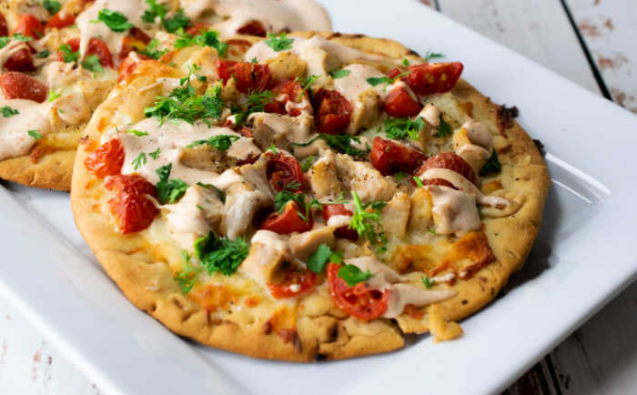 Colorful and fresh, Chipotle Chicken Flatbread is simple to make but full of flavor.