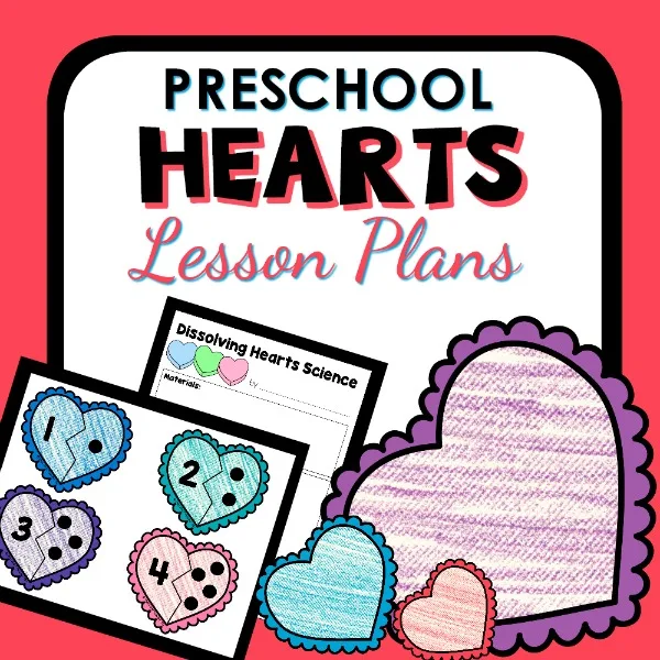 Image for Hearts Theme Preschool Classroom Lesson Plans