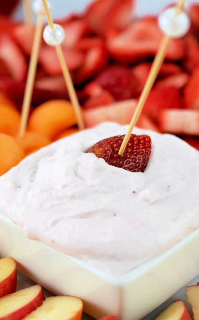 Strawberry Fruit Dip is the perfect, tasty treat on a summer day - made with clean, fresh ingredients in a matter of minutes!