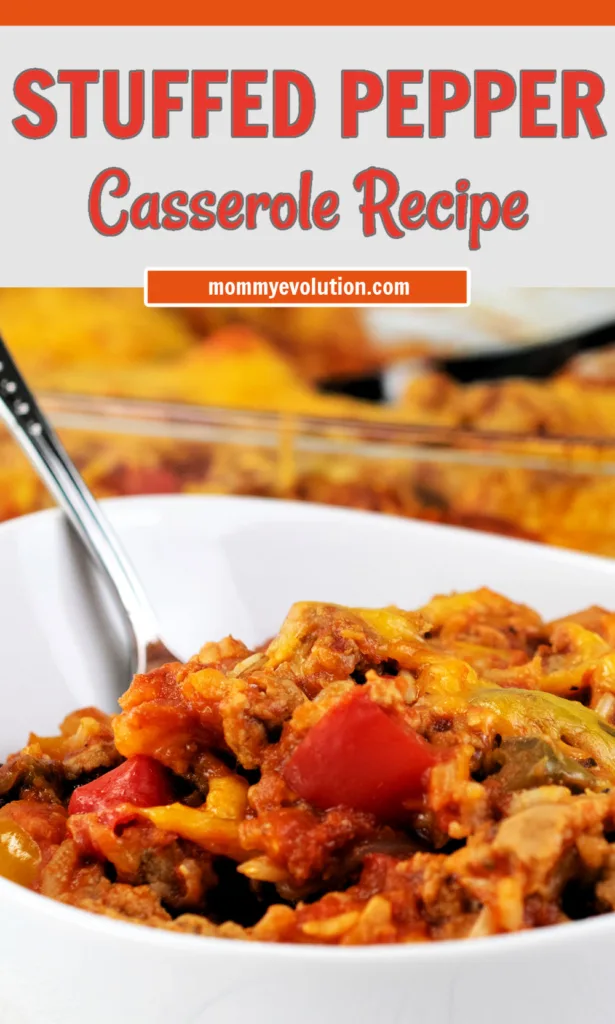 Stuffed Pepper Casserole creates a hearty, comforting meal with seasoned meat, bell peppers, rice and melted cheese baked together in one satisfying dish.