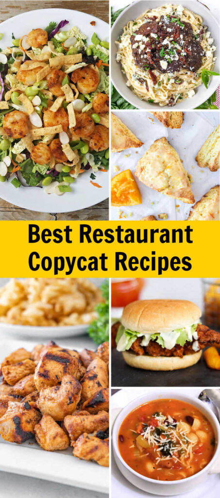 Make the absolutely best copycat recipes from your favorite restaurants right at home! From breakfast to dinner to dessert.
