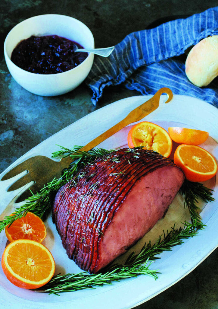 Elevate your holiday brunch with an Orange Glazed Ham with a Red Wine Twist as the centerpiece for your table. 

This recipe takes a classic glazed ham to the next level with a zesty and sweet orange glaze infused with a hint of red wine, creating a dish that is sure to delight your taste buds and impress your guests.