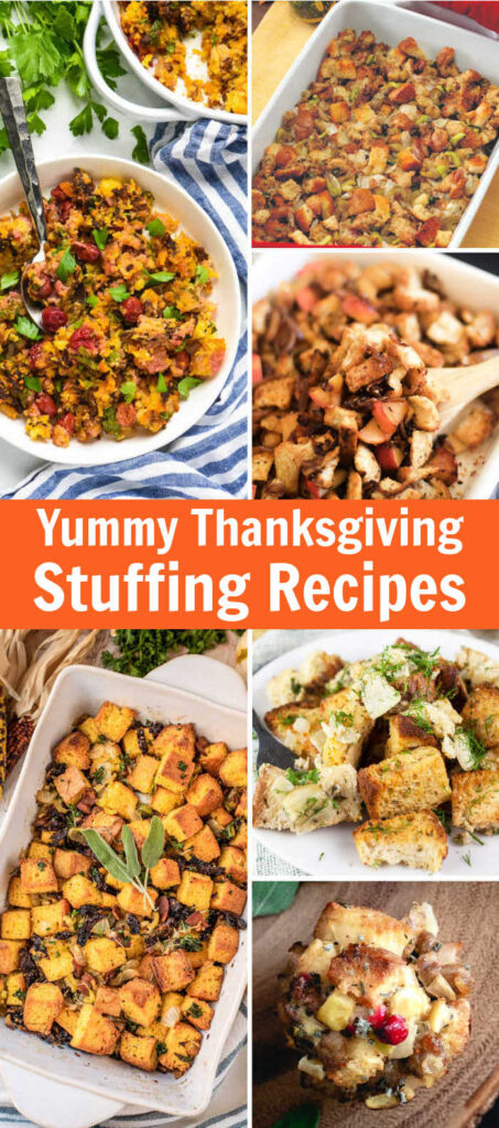 Stuffing Recipes for Thanksgiving is an absolute must for this holiday dinner! Whether you like the nostalgic traditional recipe or a gourmet twist on this classic dish, you'll find one your family will love.