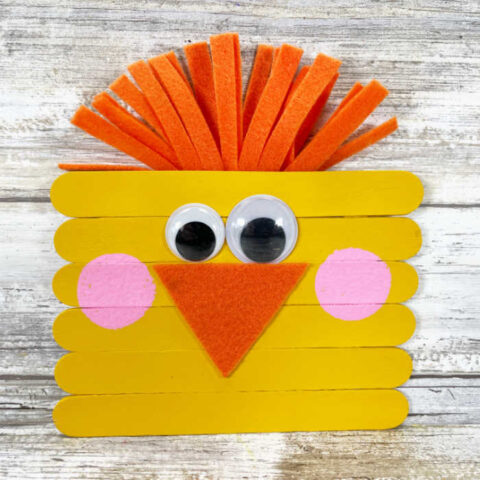 Dollar Store Easter Chick Craft