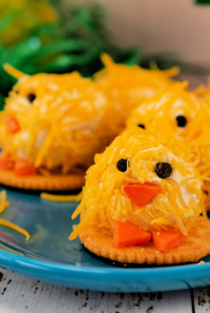 Easter chick cheese balls appetizer