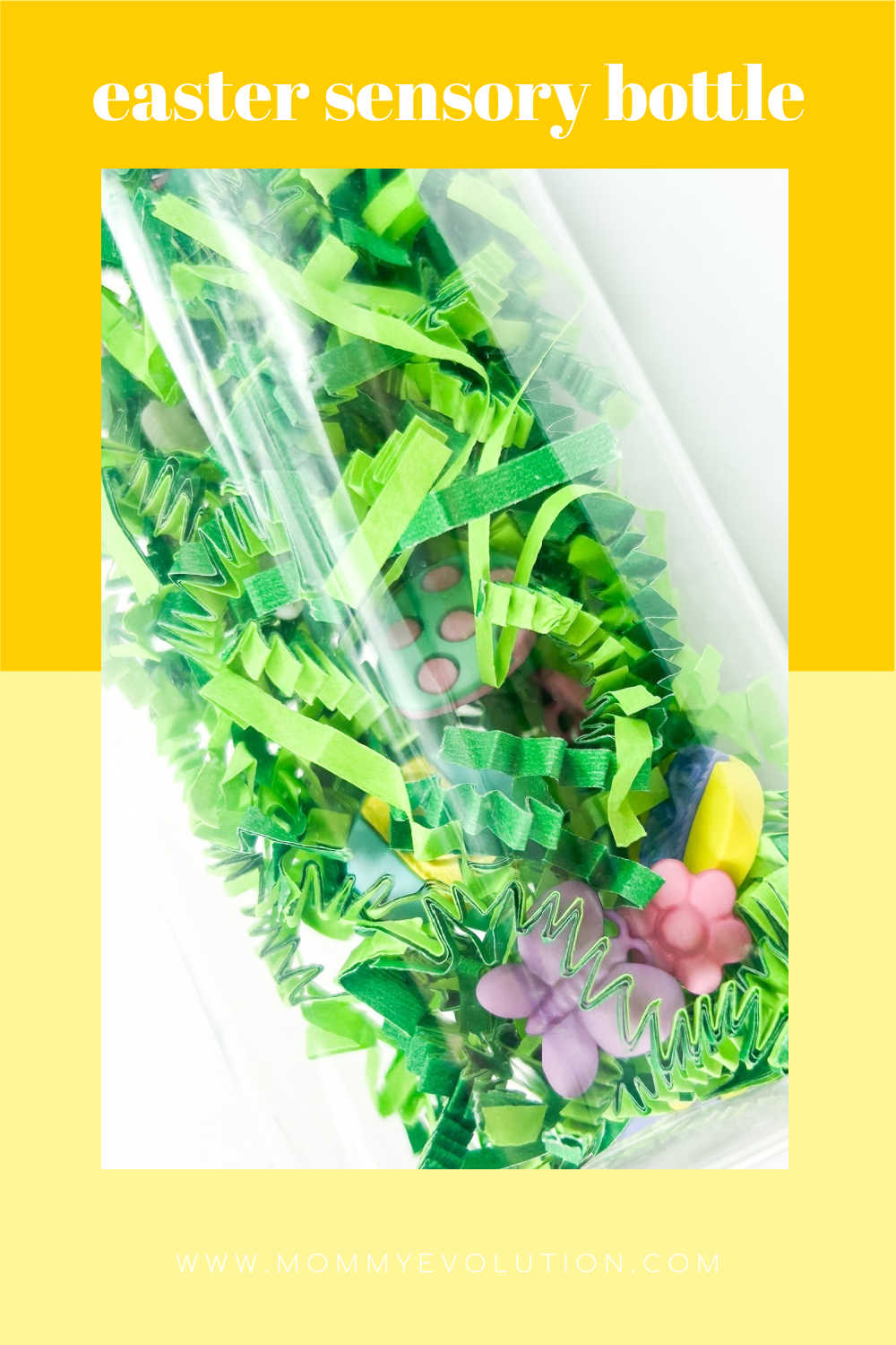 Look and Find Easter Sensory Bottle - Mommy Evolution