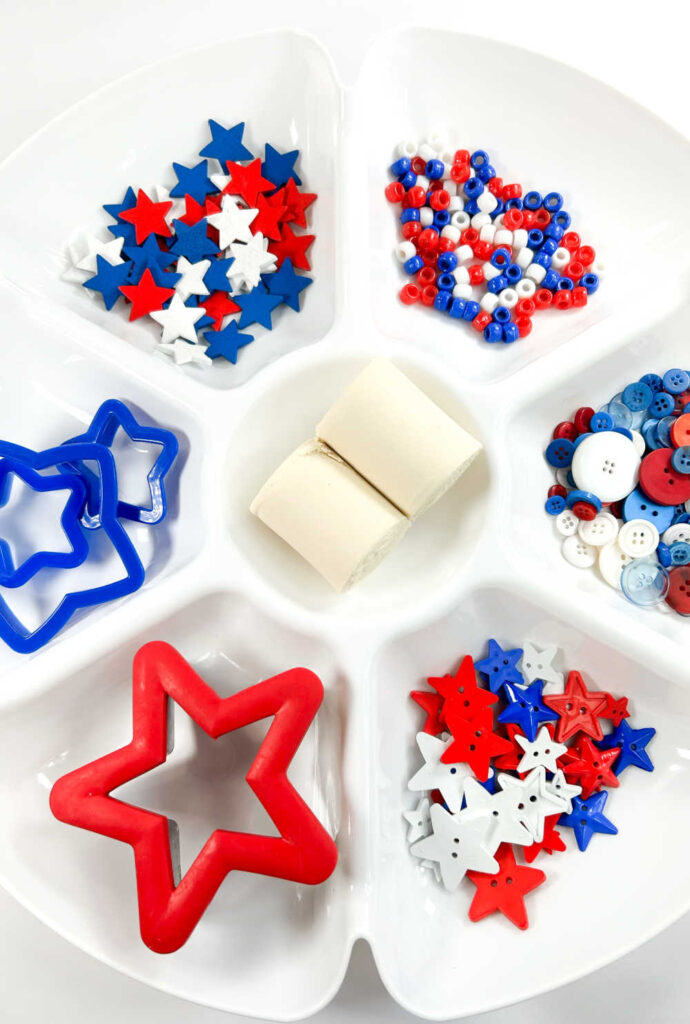 Step into a world of red, white and blue wonder and let your child's creativity soar with our Patriotic Invitation to Play!