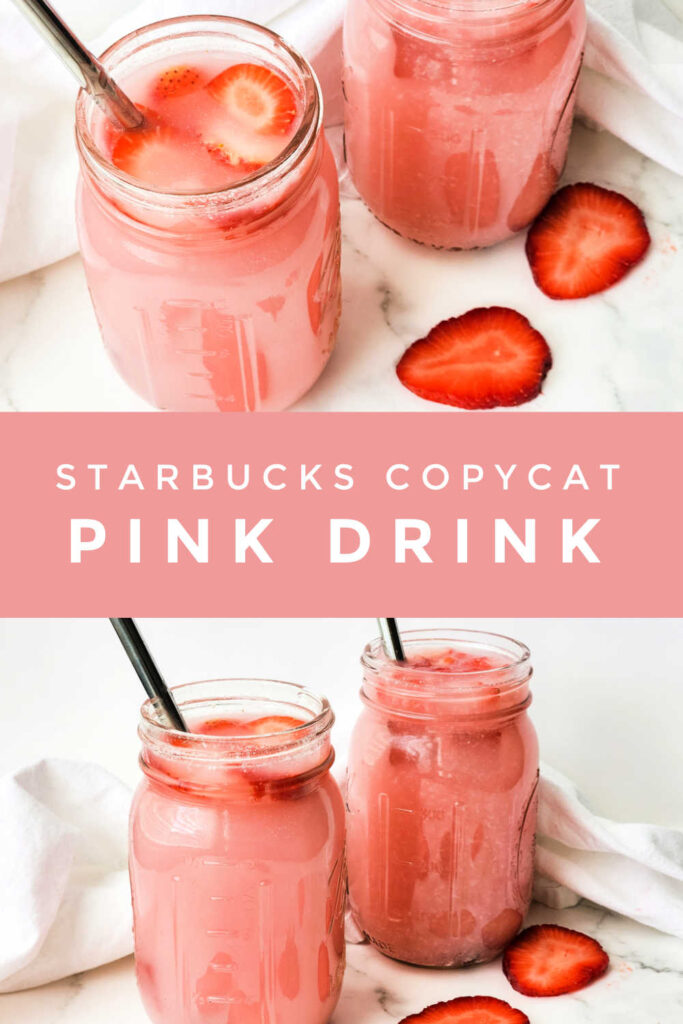 Made with a combination of fresh fruit, coconut milk, vanilla syrup and juice, the Pink Drink Starbucks Refresher copycat recipe is not only delicious but also a healthier alternative to other sugary drinks. 