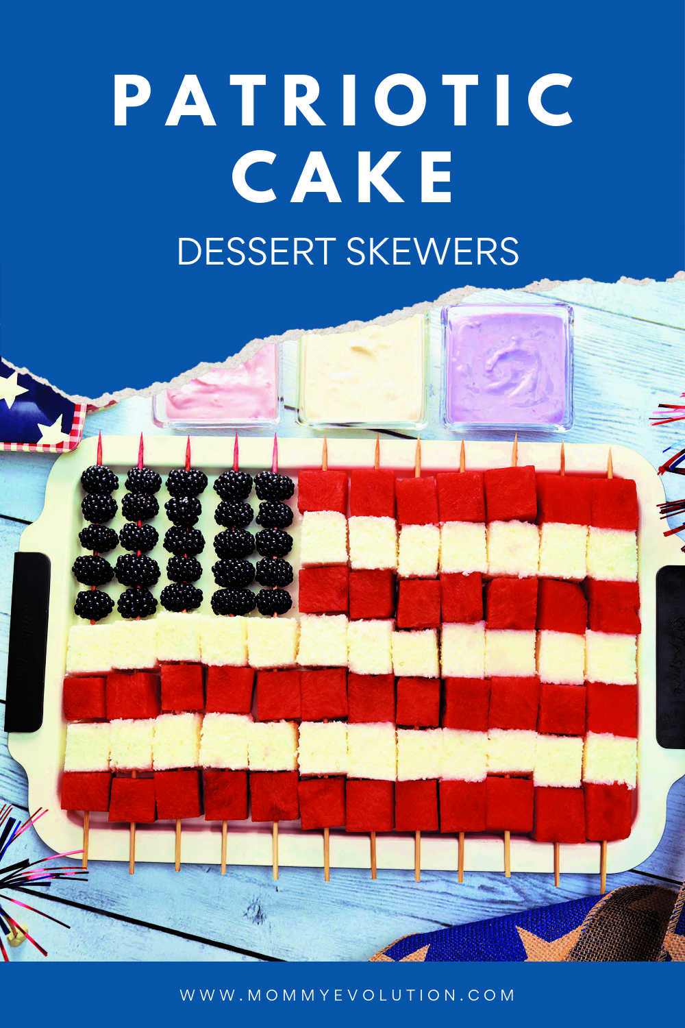 4th of July Flag Cake