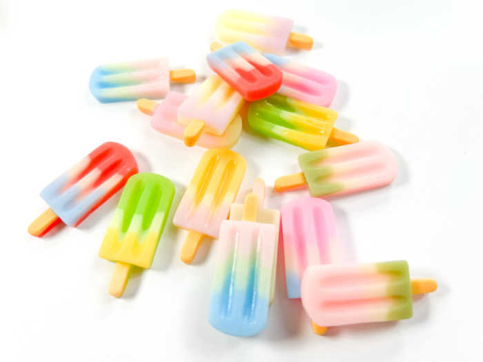 popsicle flatback resin charms 